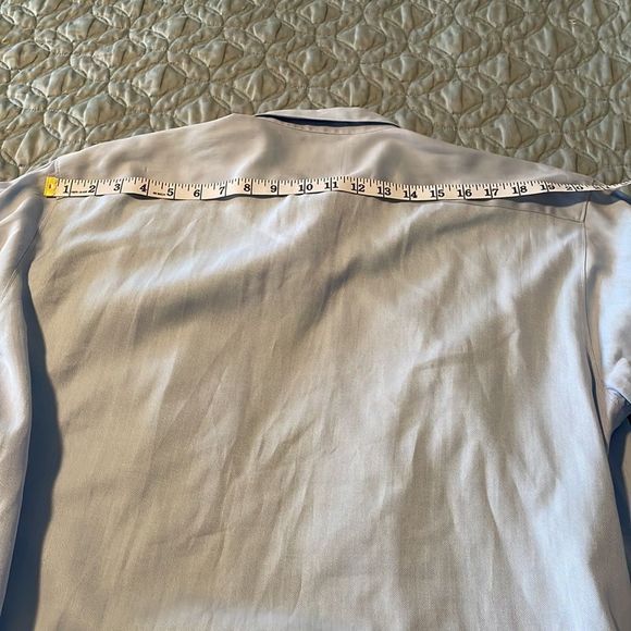 Nwot faconnable blue button down shirt, size large - Picture 8 of 8